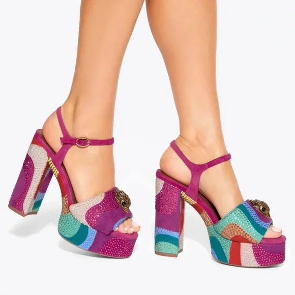 KURT GEIGER KENSINGTON PLATFORM HEEL - Picture 2 of 9